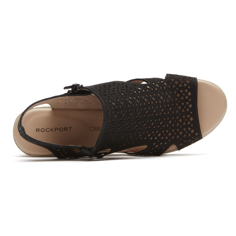 Rockport Sandals For Womens Black - Hadley Bungee - ZJ9816537